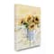 Stupell Industries Sunflower Assortment in Blue Patterned Pitcher Canvas Wall Art